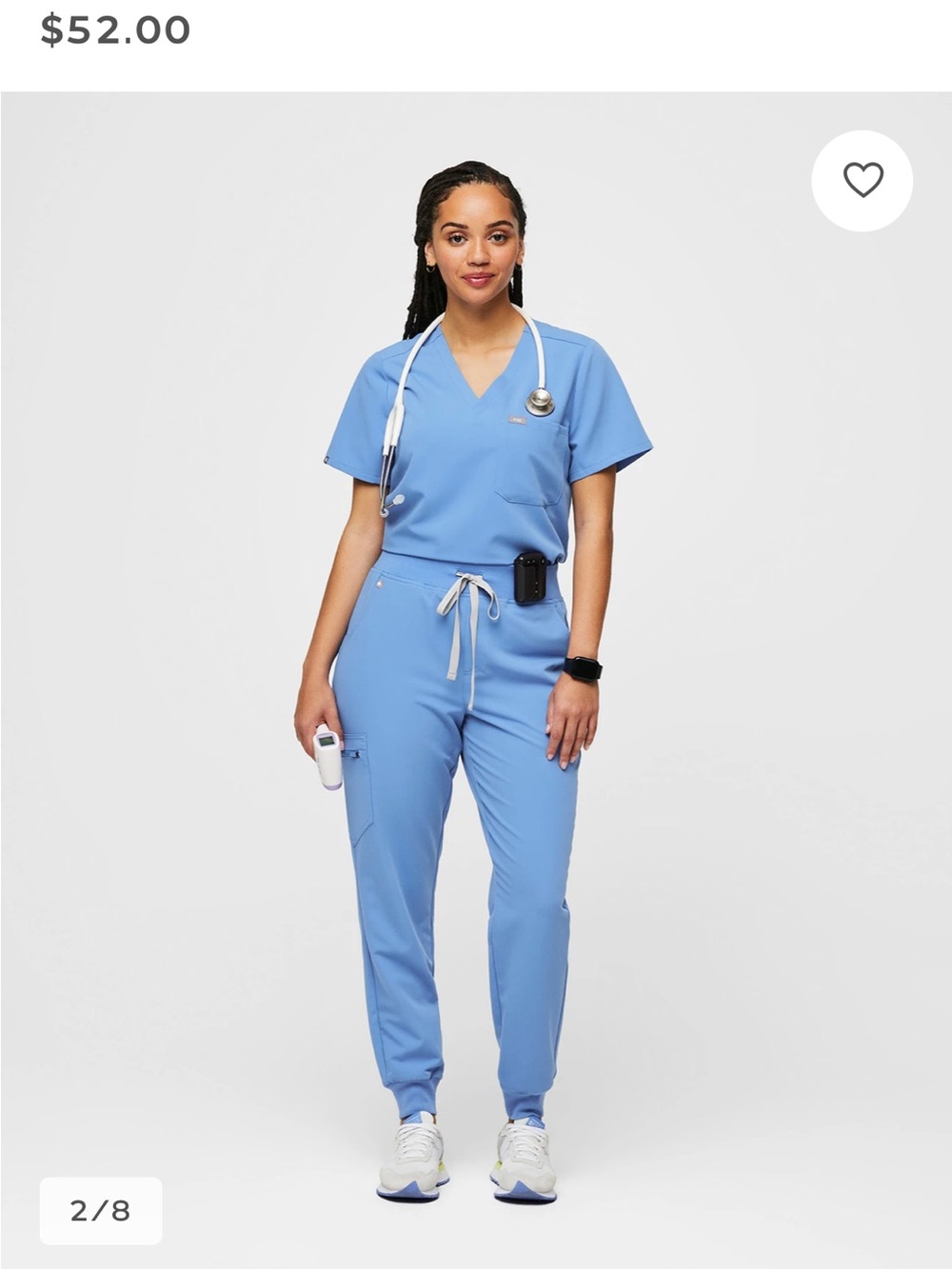 Figs Track Jogger Pants in Sky Blue
